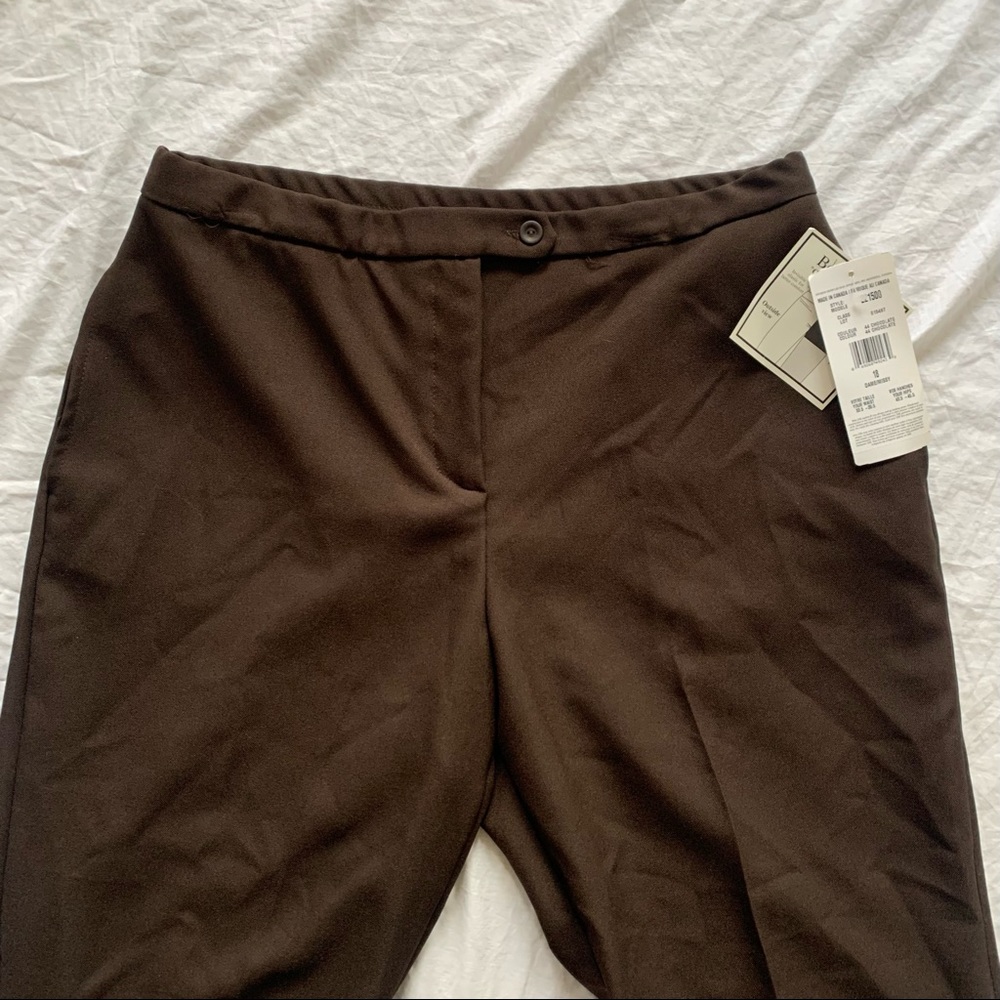 Vintage Straight Leg Brown Trousers (Made in Canada)